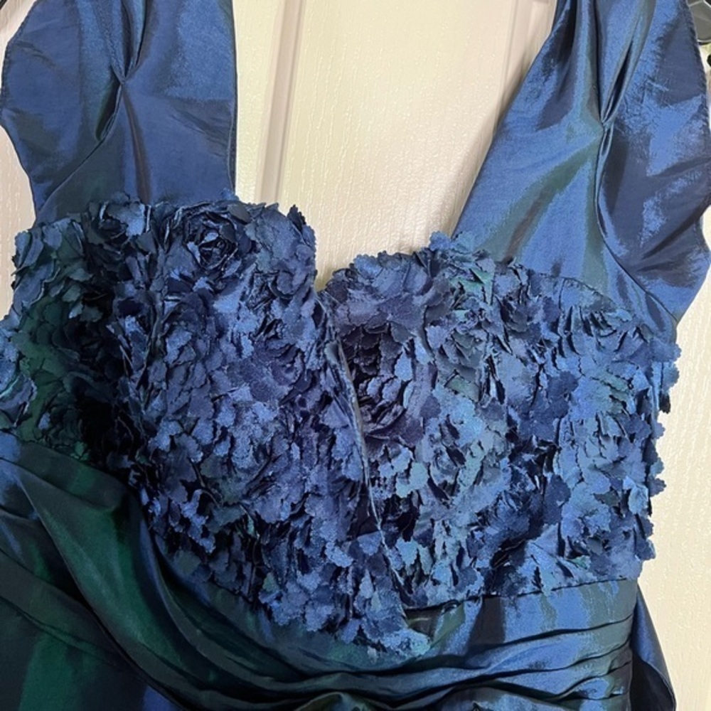 NWOT Cherlone Size 14 Navy Cocktail Dress - Picture 3 of 4